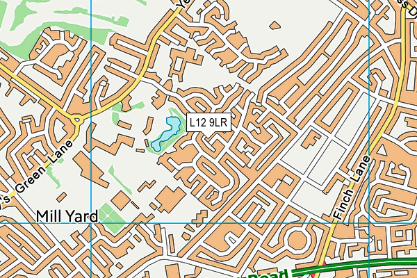 L12 9LR map - OS VectorMap District (Ordnance Survey)