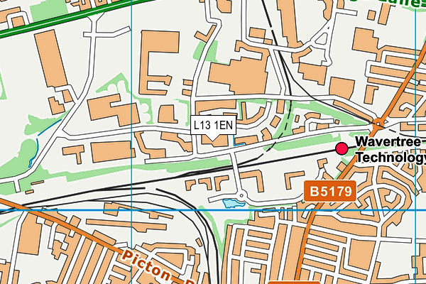 L13 1EN map - OS VectorMap District (Ordnance Survey)