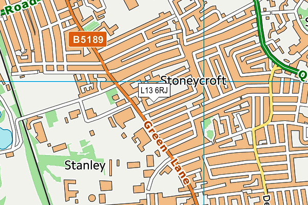 L13 6RJ map - OS VectorMap District (Ordnance Survey)