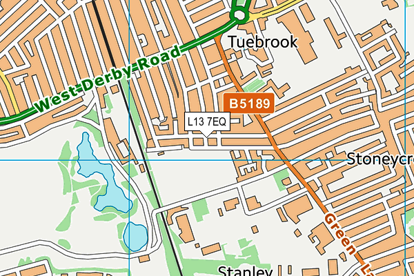 L13 7EQ map - OS VectorMap District (Ordnance Survey)