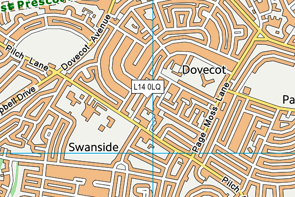 L14 0LQ map - OS VectorMap District (Ordnance Survey)