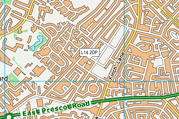 L14 2DP map - OS VectorMap District (Ordnance Survey)
