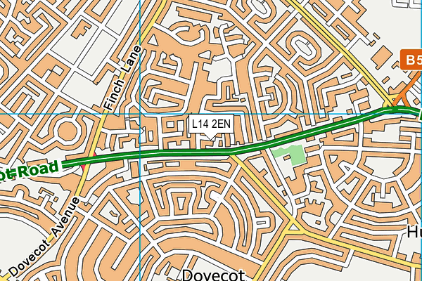 L14 2EN map - OS VectorMap District (Ordnance Survey)