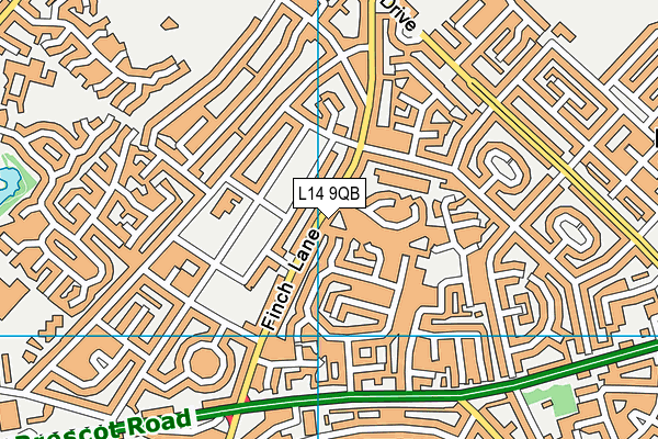 L14 9QB map - OS VectorMap District (Ordnance Survey)