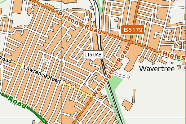 L15 0AB map - OS VectorMap District (Ordnance Survey)