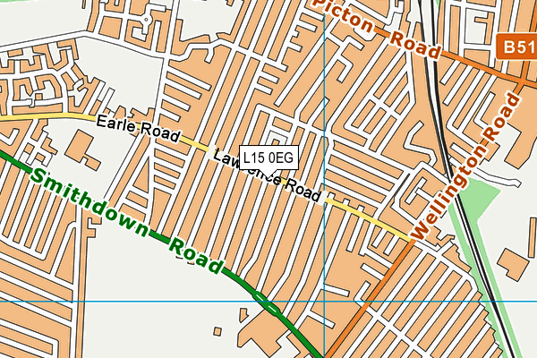 L15 0EG map - OS VectorMap District (Ordnance Survey)