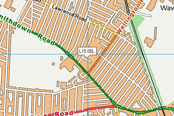 L15 0EL map - OS VectorMap District (Ordnance Survey)