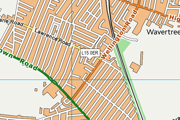 L15 0ER map - OS VectorMap District (Ordnance Survey)