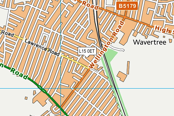 L15 0ET map - OS VectorMap District (Ordnance Survey)