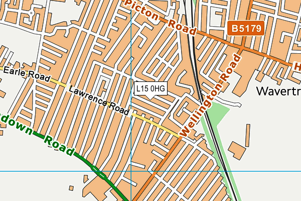 L15 0HG map - OS VectorMap District (Ordnance Survey)