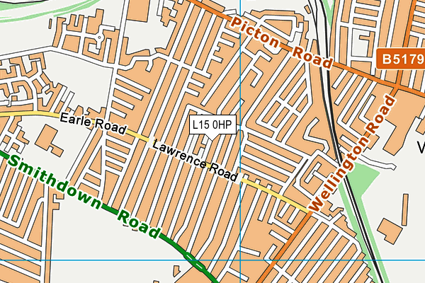 L15 0HP map - OS VectorMap District (Ordnance Survey)