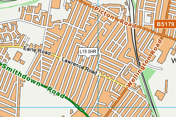 L15 0HR map - OS VectorMap District (Ordnance Survey)