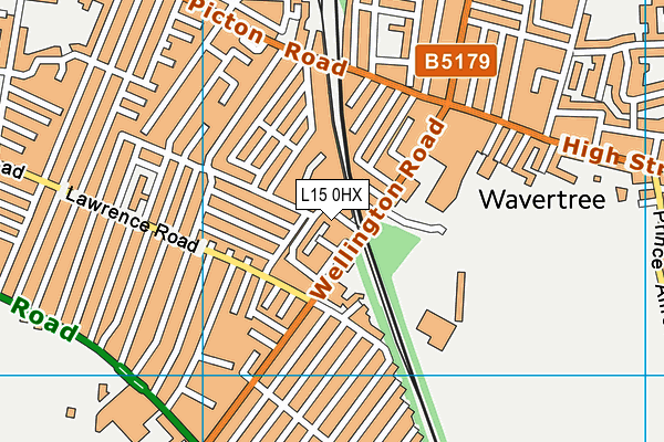 L15 0HX map - OS VectorMap District (Ordnance Survey)