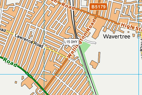 L15 0HY map - OS VectorMap District (Ordnance Survey)