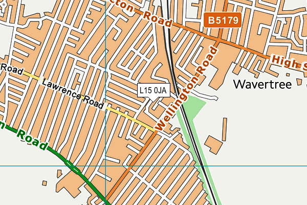 L15 0JA map - OS VectorMap District (Ordnance Survey)
