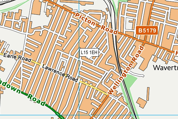 L15 1EH map - OS VectorMap District (Ordnance Survey)