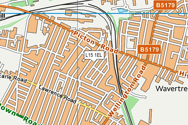 L15 1EL map - OS VectorMap District (Ordnance Survey)