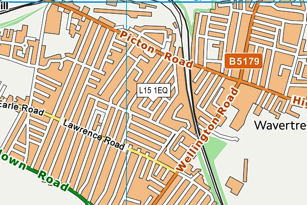 L15 1EQ map - OS VectorMap District (Ordnance Survey)