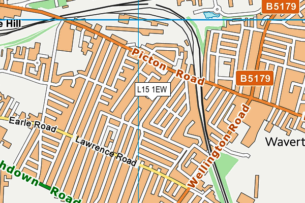 L15 1EW map - OS VectorMap District (Ordnance Survey)