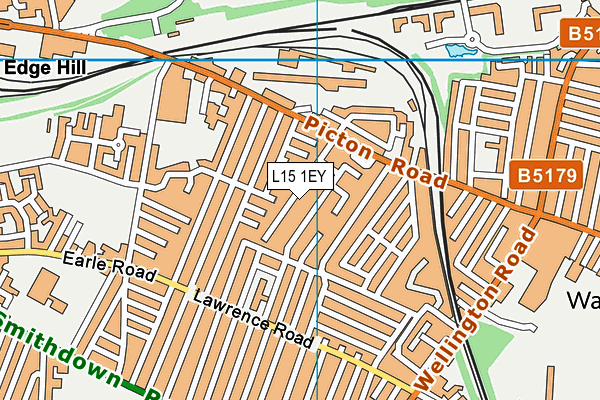L15 1EY map - OS VectorMap District (Ordnance Survey)