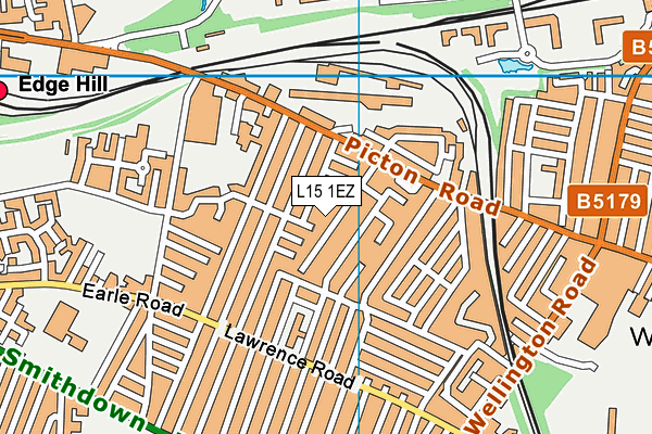 L15 1EZ map - OS VectorMap District (Ordnance Survey)