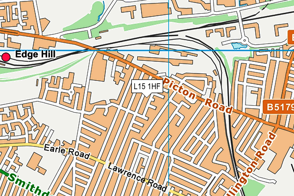 L15 1HF map - OS VectorMap District (Ordnance Survey)