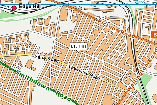 L15 1HH map - OS VectorMap District (Ordnance Survey)