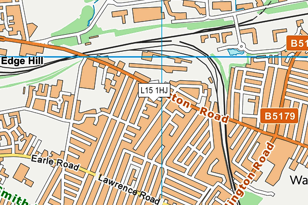 L15 1HJ map - OS VectorMap District (Ordnance Survey)