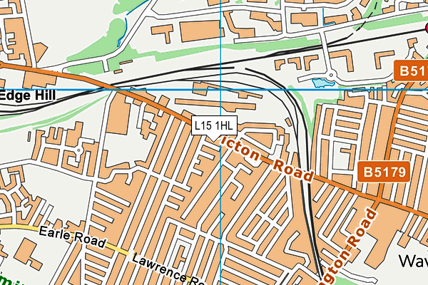 L15 1HL map - OS VectorMap District (Ordnance Survey)