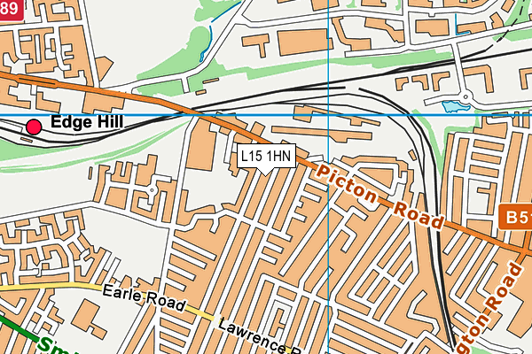 L15 1HN map - OS VectorMap District (Ordnance Survey)