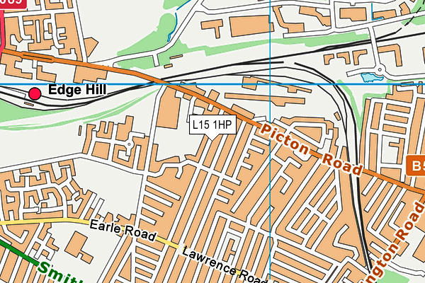 L15 1HP map - OS VectorMap District (Ordnance Survey)