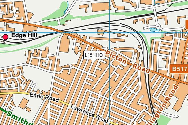 L15 1HQ map - OS VectorMap District (Ordnance Survey)