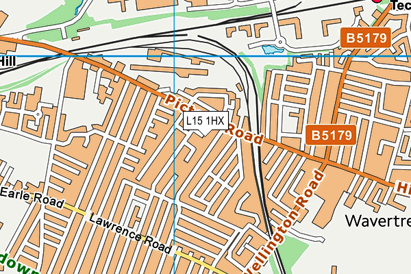 L15 1HX map - OS VectorMap District (Ordnance Survey)