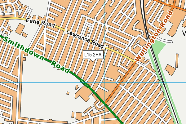L15 2HA map - OS VectorMap District (Ordnance Survey)