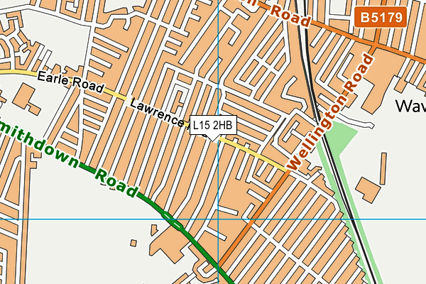 L15 2HB map - OS VectorMap District (Ordnance Survey)