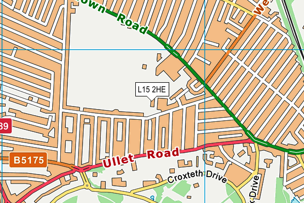 L15 2HE map - OS VectorMap District (Ordnance Survey)