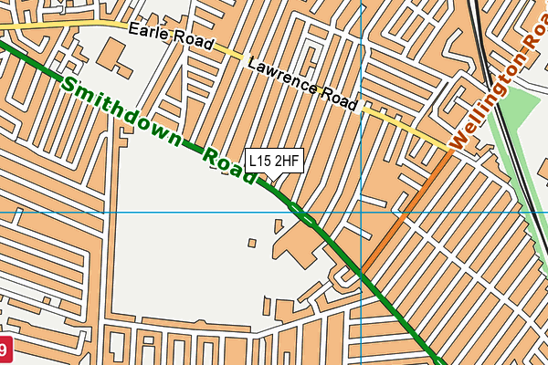 L15 2HF map - OS VectorMap District (Ordnance Survey)