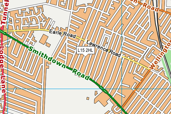 L15 2HL map - OS VectorMap District (Ordnance Survey)