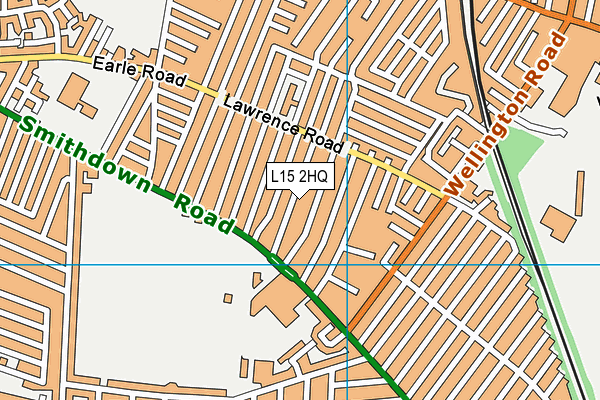 L15 2HQ map - OS VectorMap District (Ordnance Survey)