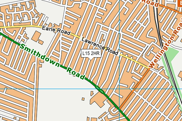 L15 2HR map - OS VectorMap District (Ordnance Survey)