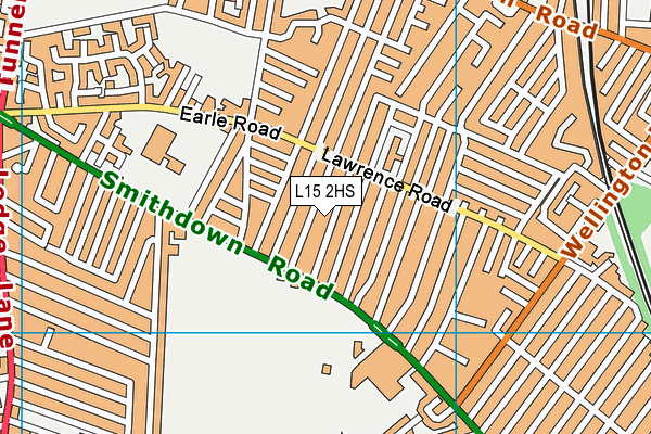 L15 2HS map - OS VectorMap District (Ordnance Survey)