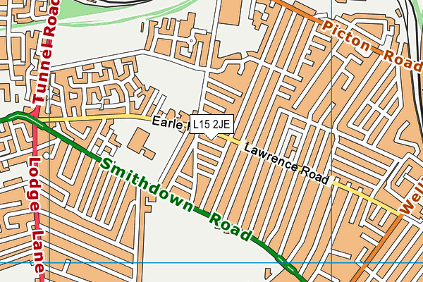 L15 2JE map - OS VectorMap District (Ordnance Survey)