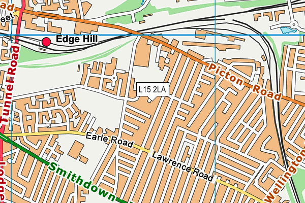 L15 2LA map - OS VectorMap District (Ordnance Survey)