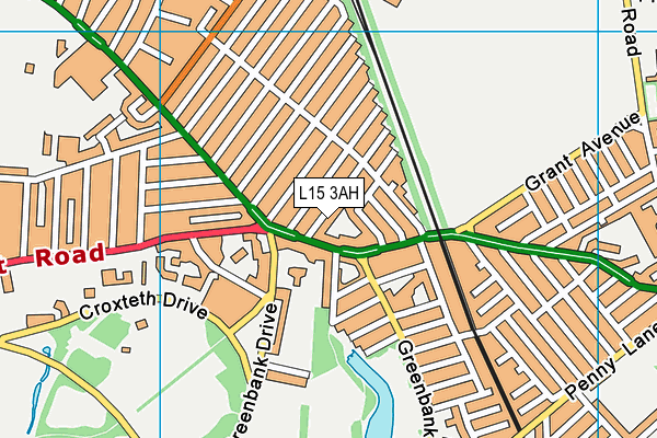 L15 3AH map - OS VectorMap District (Ordnance Survey)