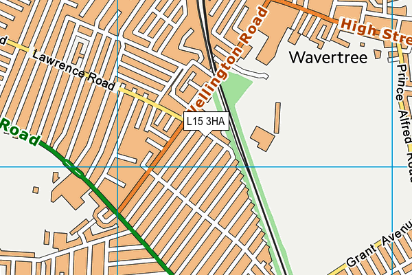 L15 3HA map - OS VectorMap District (Ordnance Survey)