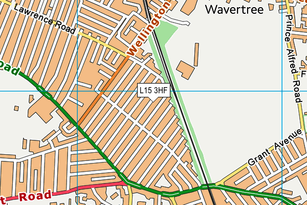 L15 3HF map - OS VectorMap District (Ordnance Survey)