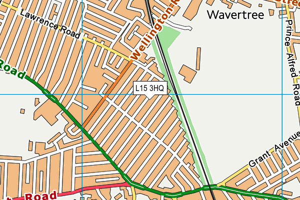 L15 3HQ map - OS VectorMap District (Ordnance Survey)