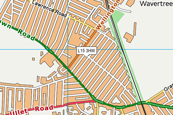 L15 3HW map - OS VectorMap District (Ordnance Survey)