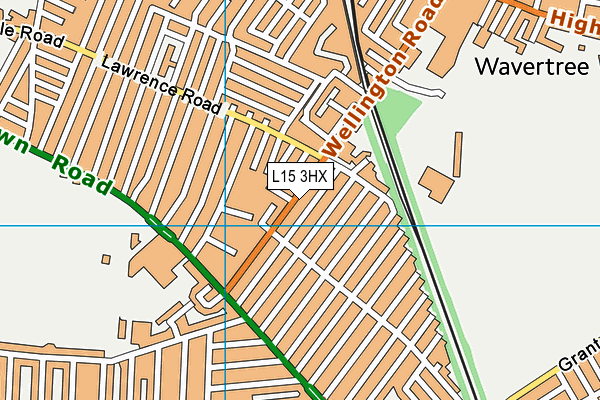 L15 3HX map - OS VectorMap District (Ordnance Survey)