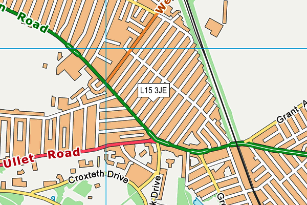 L15 3JE map - OS VectorMap District (Ordnance Survey)